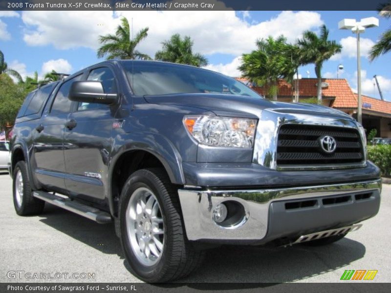 Slate Gray Metallic / Graphite Gray 2008 Toyota Tundra X-SP CrewMax