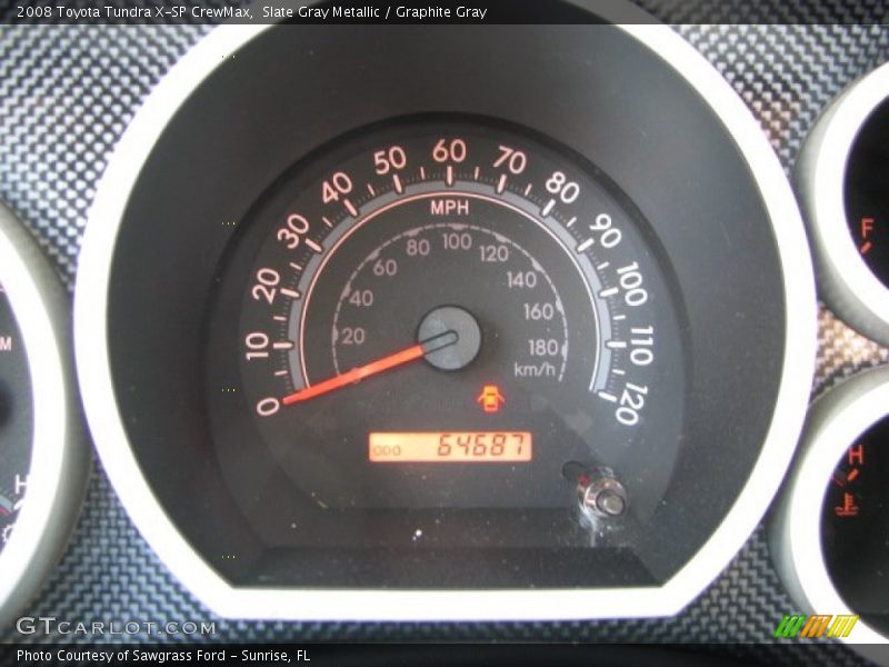 Slate Gray Metallic / Graphite Gray 2008 Toyota Tundra X-SP CrewMax