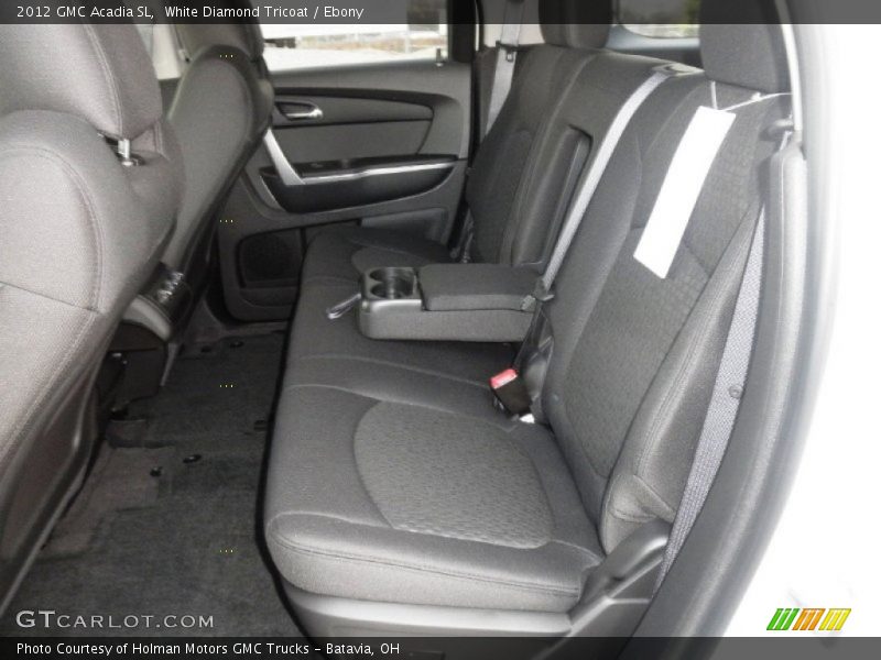 White Diamond Tricoat / Ebony 2012 GMC Acadia SL