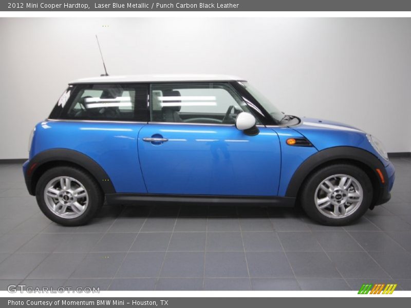 Laser Blue Metallic / Punch Carbon Black Leather 2012 Mini Cooper Hardtop