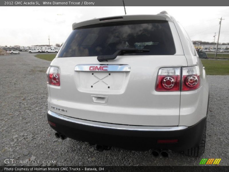White Diamond Tricoat / Ebony 2012 GMC Acadia SL