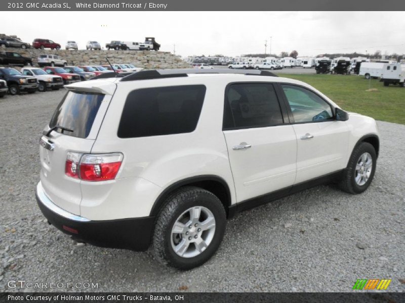 White Diamond Tricoat / Ebony 2012 GMC Acadia SL
