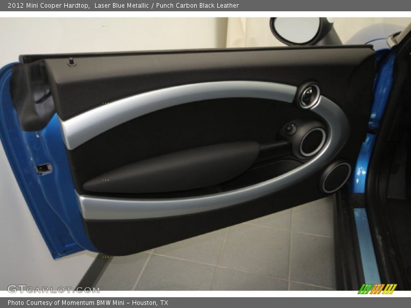 Laser Blue Metallic / Punch Carbon Black Leather 2012 Mini Cooper Hardtop