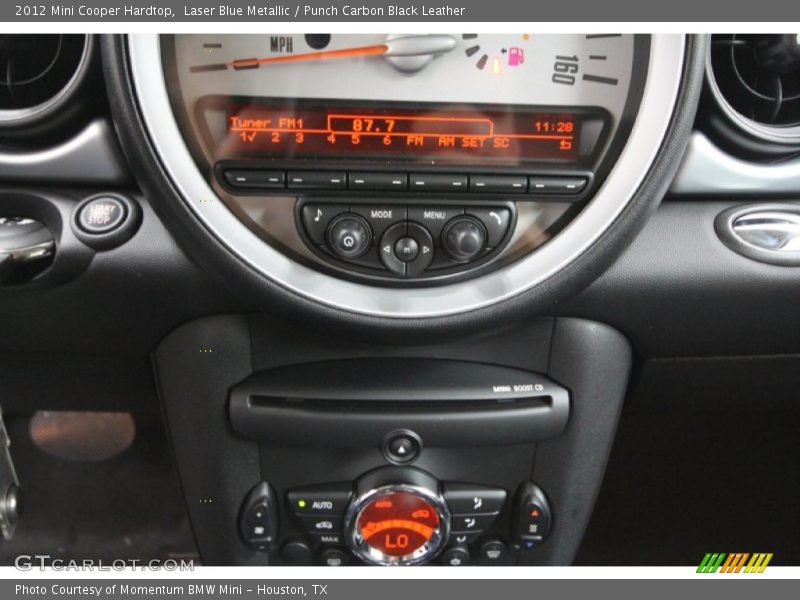 Laser Blue Metallic / Punch Carbon Black Leather 2012 Mini Cooper Hardtop