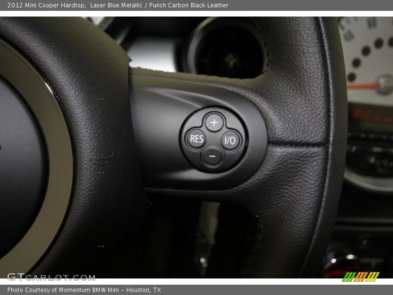 Laser Blue Metallic / Punch Carbon Black Leather 2012 Mini Cooper Hardtop