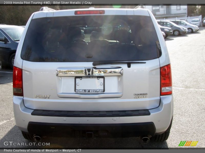 Billet Silver Metallic / Gray 2009 Honda Pilot Touring 4WD