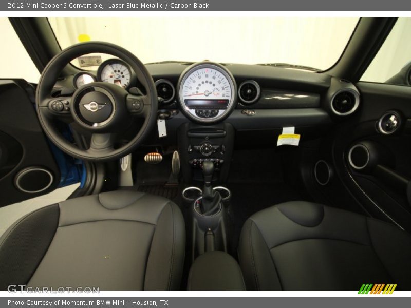 Laser Blue Metallic / Carbon Black 2012 Mini Cooper S Convertible