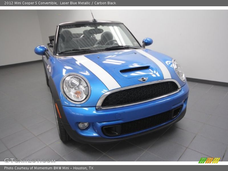 Laser Blue Metallic / Carbon Black 2012 Mini Cooper S Convertible