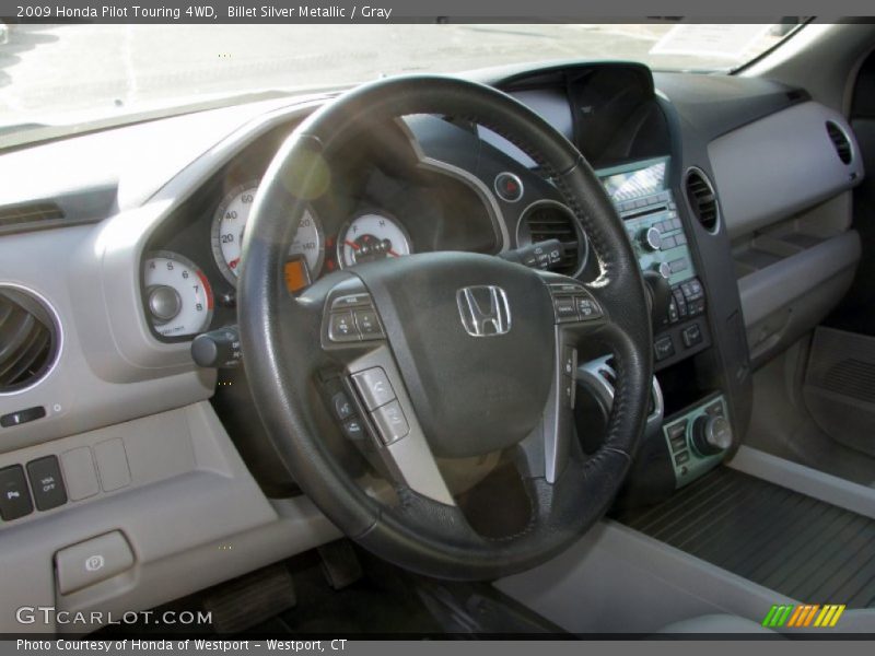 Billet Silver Metallic / Gray 2009 Honda Pilot Touring 4WD