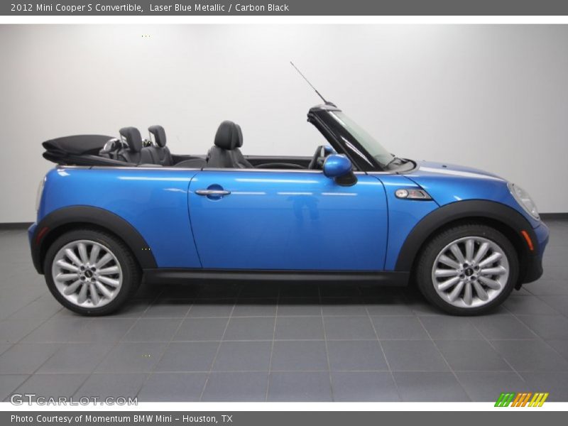 Laser Blue Metallic / Carbon Black 2012 Mini Cooper S Convertible