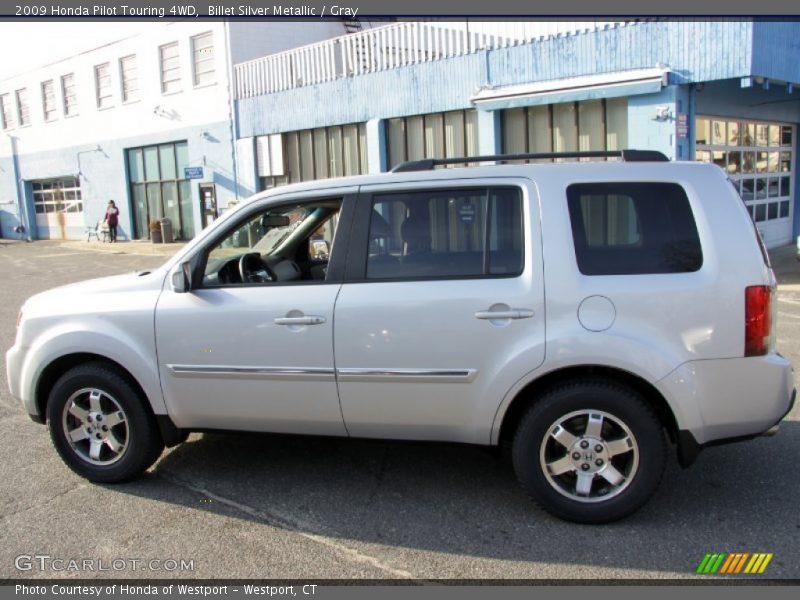 Billet Silver Metallic / Gray 2009 Honda Pilot Touring 4WD