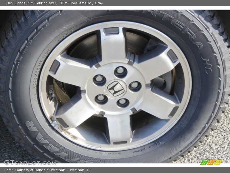 Billet Silver Metallic / Gray 2009 Honda Pilot Touring 4WD