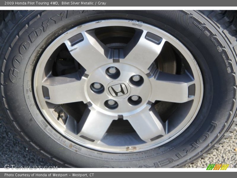 Billet Silver Metallic / Gray 2009 Honda Pilot Touring 4WD