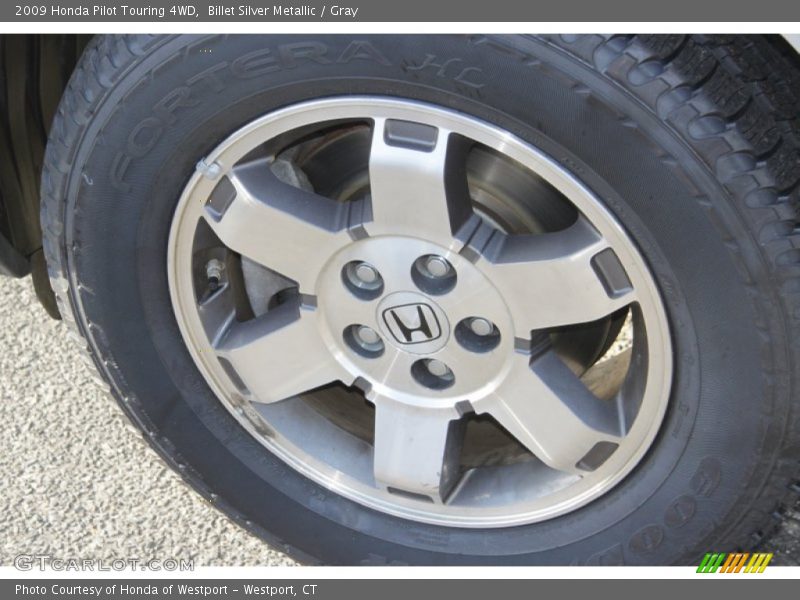 Billet Silver Metallic / Gray 2009 Honda Pilot Touring 4WD