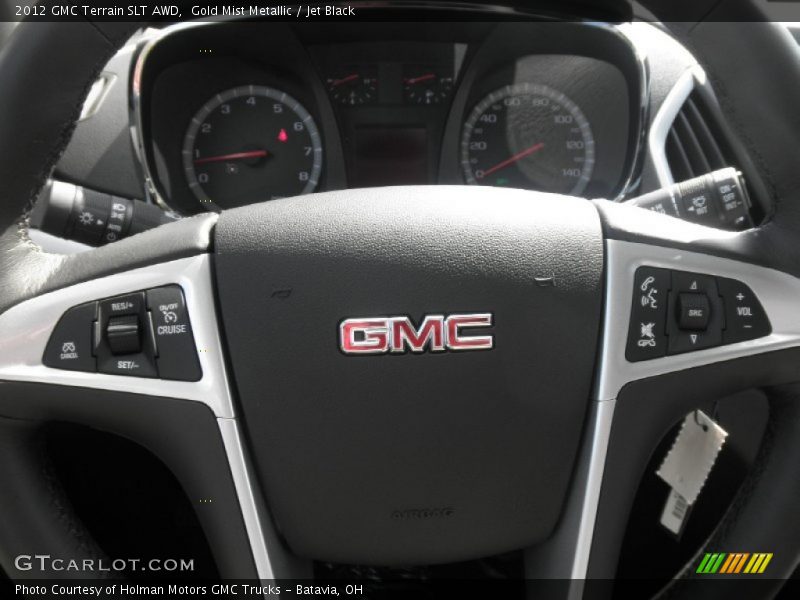 Gold Mist Metallic / Jet Black 2012 GMC Terrain SLT AWD