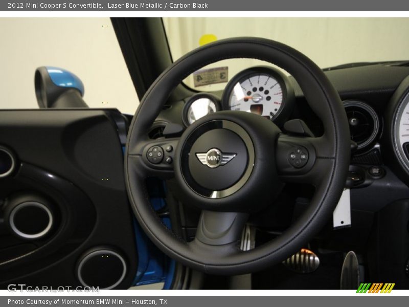 Laser Blue Metallic / Carbon Black 2012 Mini Cooper S Convertible