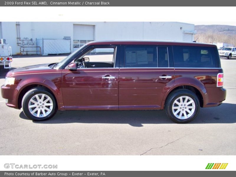 Cinnamon Metallic / Charcoal Black 2009 Ford Flex SEL AWD