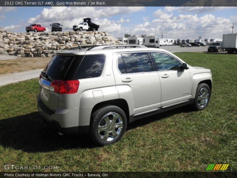 Gold Mist Metallic / Jet Black 2012 GMC Terrain SLT AWD
