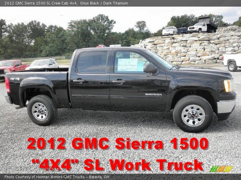 Onyx Black / Dark Titanium 2012 GMC Sierra 1500 SL Crew Cab 4x4