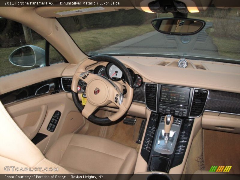 Platinum Silver Metallic / Luxor Beige 2011 Porsche Panamera 4S