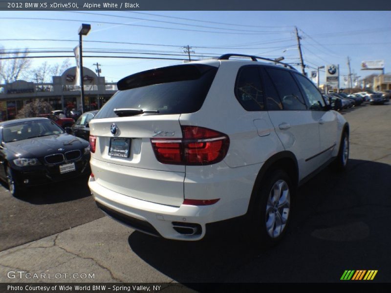 Alpine White / Black 2012 BMW X5 xDrive50i