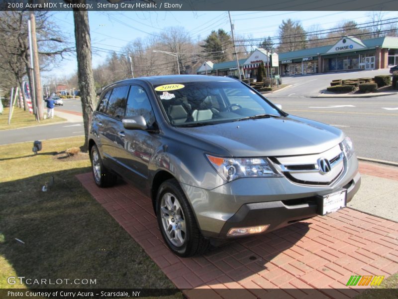 Sterling Gray Metallic / Ebony 2008 Acura MDX Technology