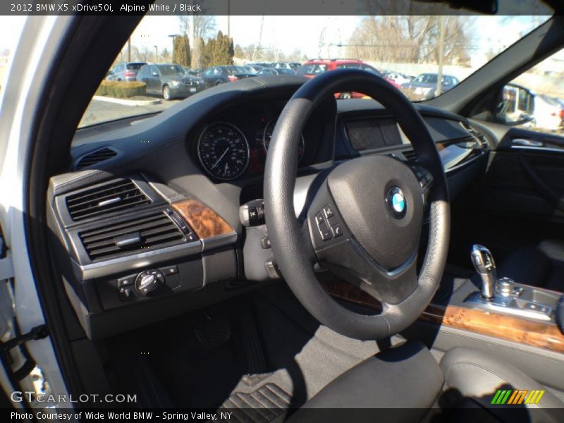 Alpine White / Black 2012 BMW X5 xDrive50i