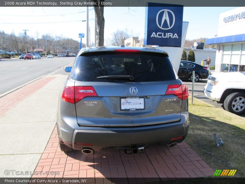 Sterling Gray Metallic / Ebony 2008 Acura MDX Technology