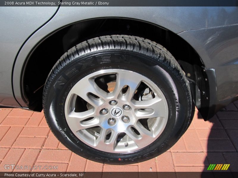 Sterling Gray Metallic / Ebony 2008 Acura MDX Technology