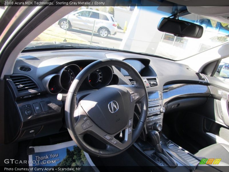 Sterling Gray Metallic / Ebony 2008 Acura MDX Technology