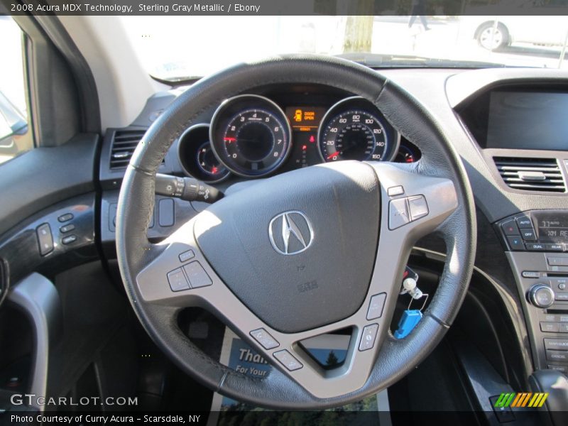 Sterling Gray Metallic / Ebony 2008 Acura MDX Technology