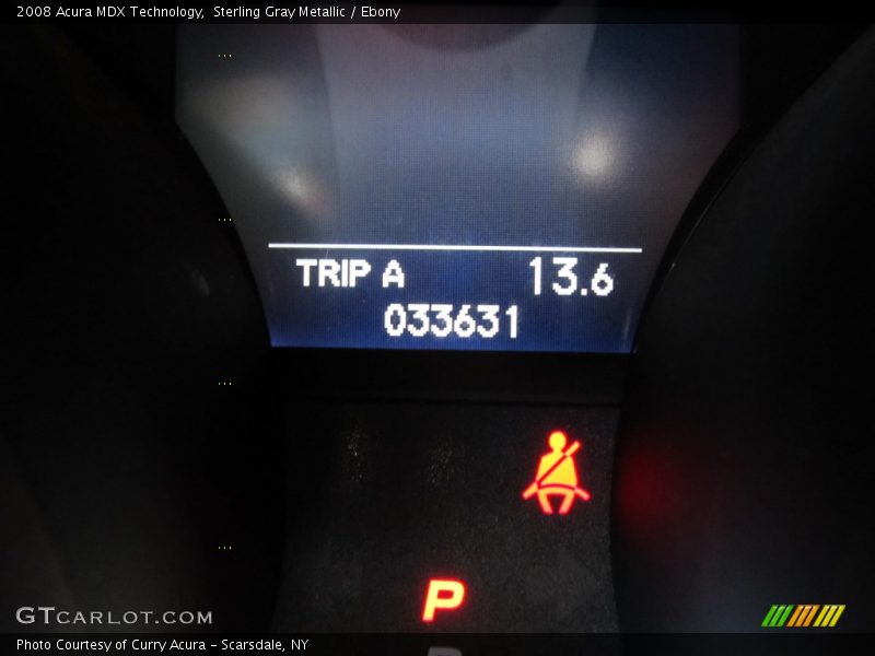 Sterling Gray Metallic / Ebony 2008 Acura MDX Technology