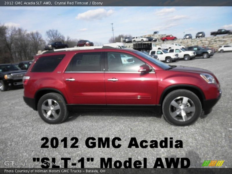 Crystal Red Tintcoat / Ebony 2012 GMC Acadia SLT AWD