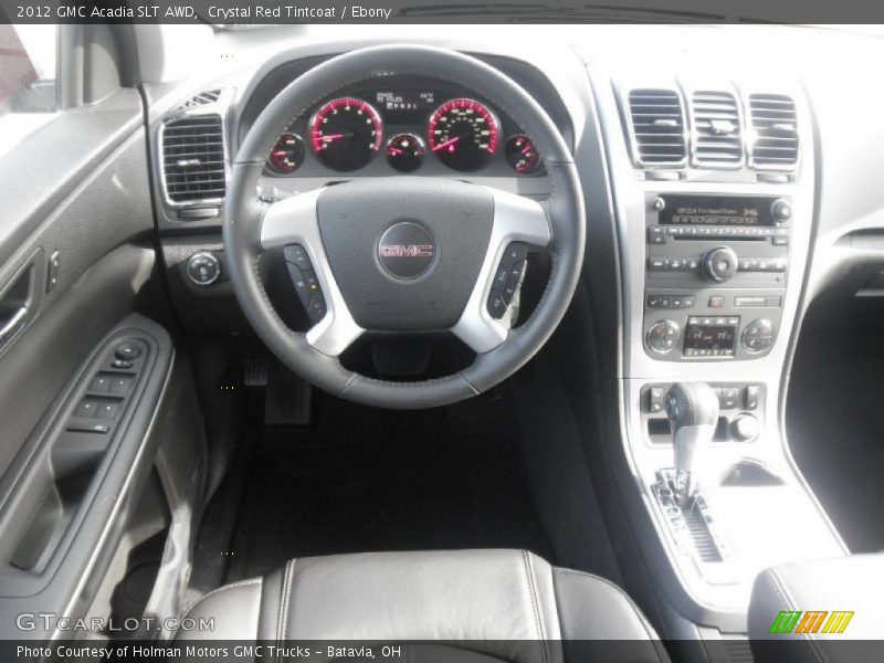 Crystal Red Tintcoat / Ebony 2012 GMC Acadia SLT AWD
