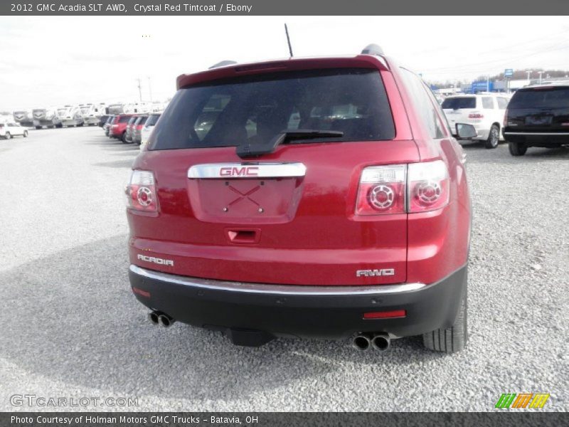 Crystal Red Tintcoat / Ebony 2012 GMC Acadia SLT AWD