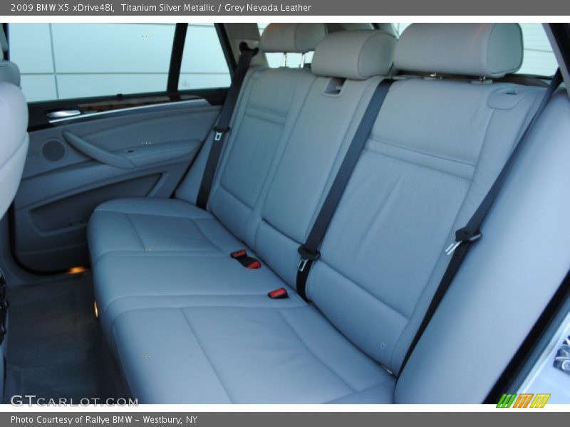 Titanium Silver Metallic / Grey Nevada Leather 2009 BMW X5 xDrive48i
