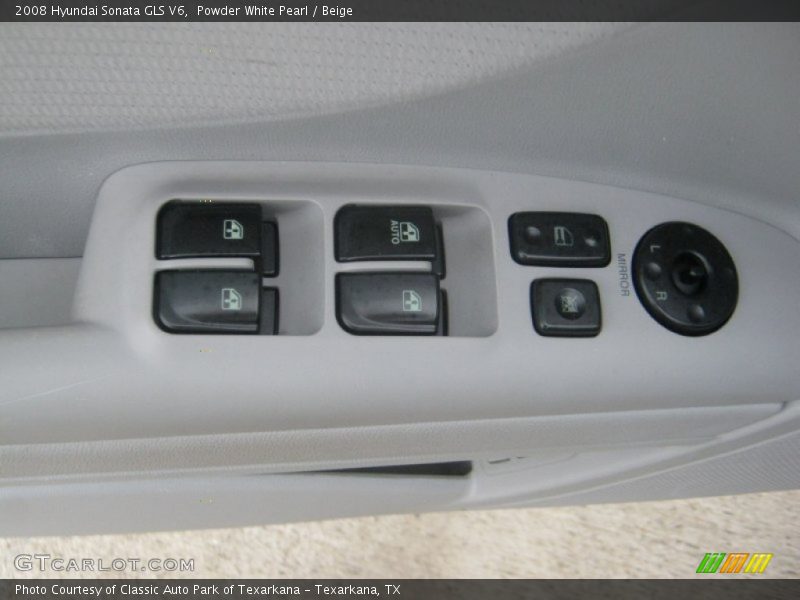 Powder White Pearl / Beige 2008 Hyundai Sonata GLS V6