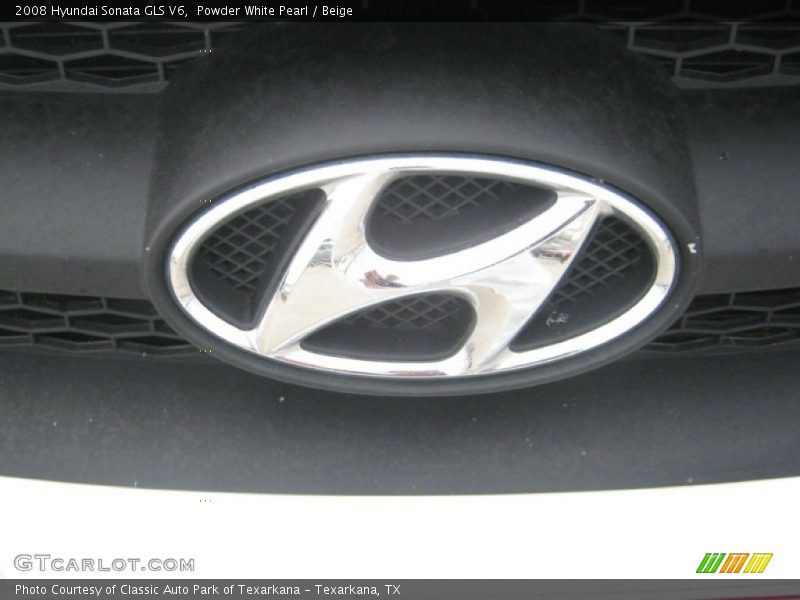 Powder White Pearl / Beige 2008 Hyundai Sonata GLS V6