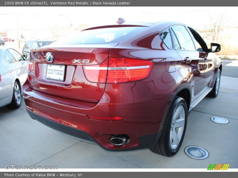 Vermilion Red Metallic / Black Nevada Leather 2009 BMW X6 xDrive35i