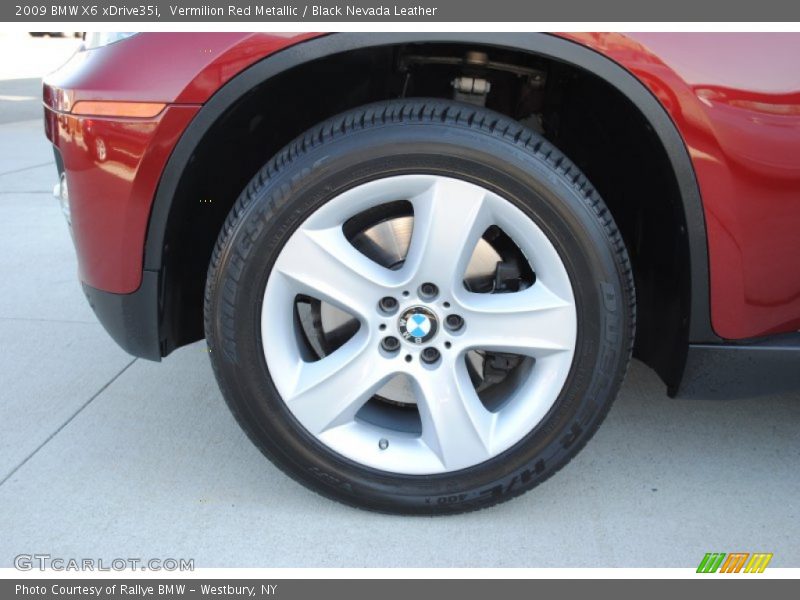 Vermilion Red Metallic / Black Nevada Leather 2009 BMW X6 xDrive35i