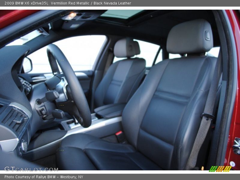 Vermilion Red Metallic / Black Nevada Leather 2009 BMW X6 xDrive35i