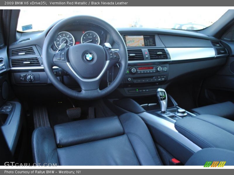 Vermilion Red Metallic / Black Nevada Leather 2009 BMW X6 xDrive35i