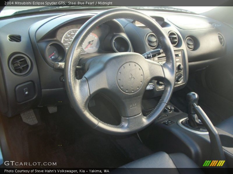 Steel Blue Pearl / Midnight 2004 Mitsubishi Eclipse Spyder GTS