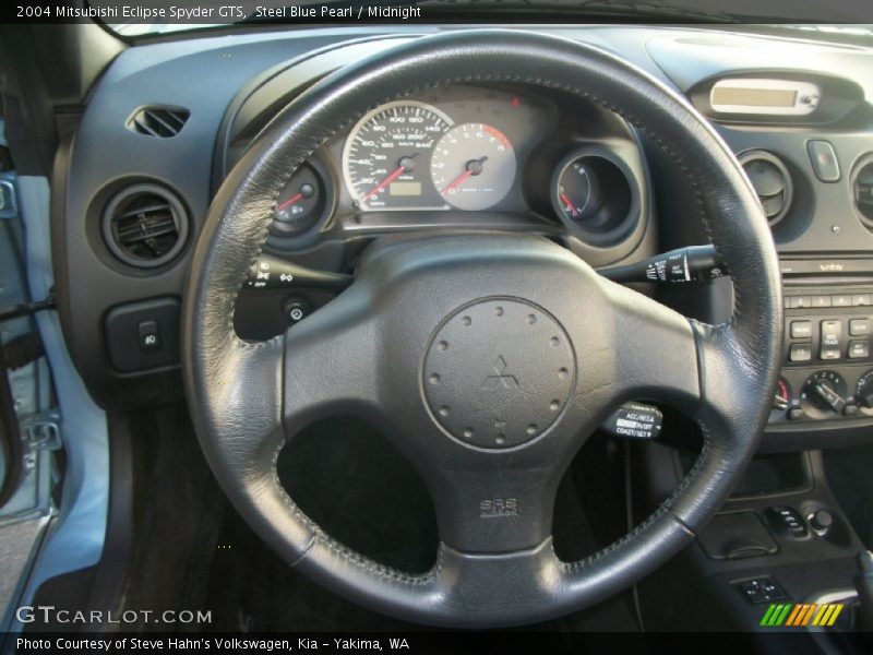 Steel Blue Pearl / Midnight 2004 Mitsubishi Eclipse Spyder GTS