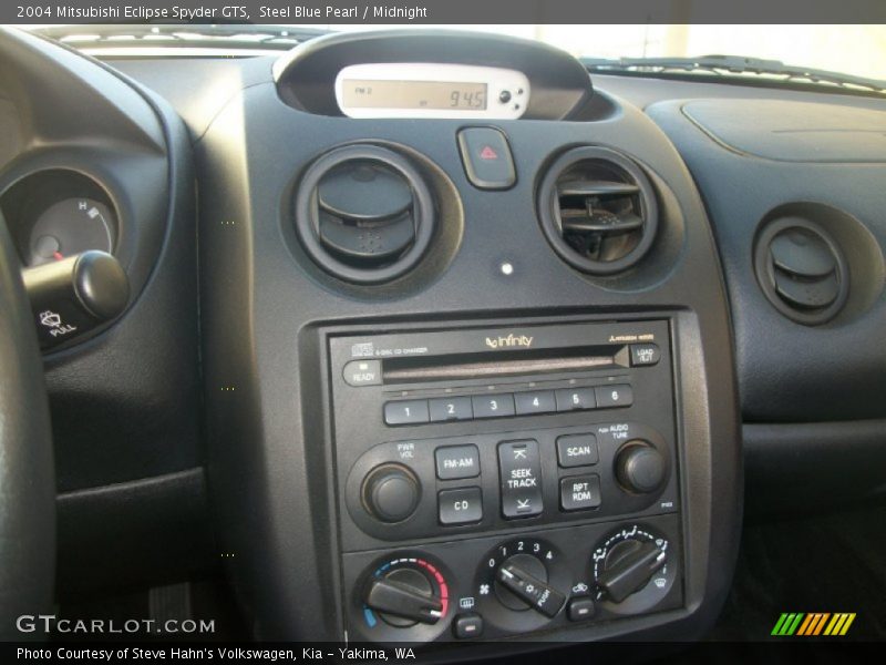 Steel Blue Pearl / Midnight 2004 Mitsubishi Eclipse Spyder GTS