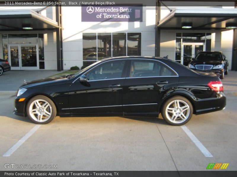 Black / Natural Beige/Black 2011 Mercedes-Benz E 350 Sedan
