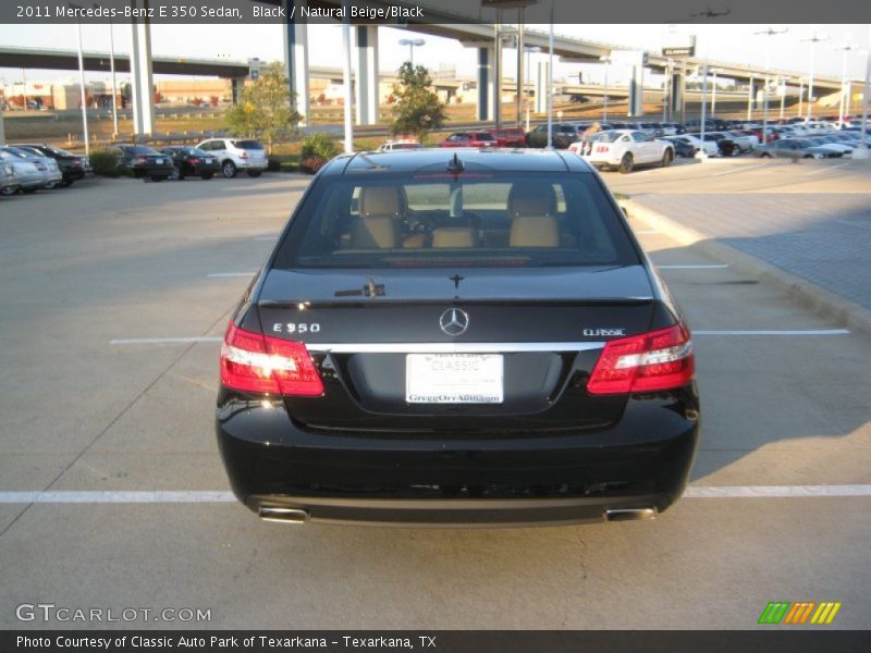 Black / Natural Beige/Black 2011 Mercedes-Benz E 350 Sedan