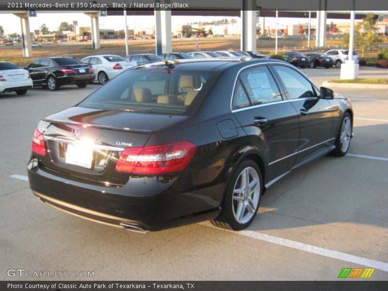 Black / Natural Beige/Black 2011 Mercedes-Benz E 350 Sedan