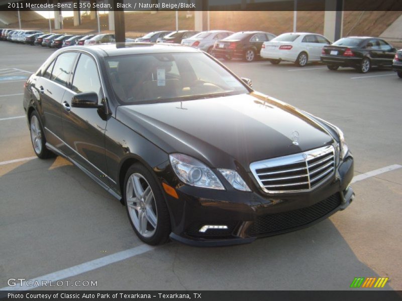 Black / Natural Beige/Black 2011 Mercedes-Benz E 350 Sedan