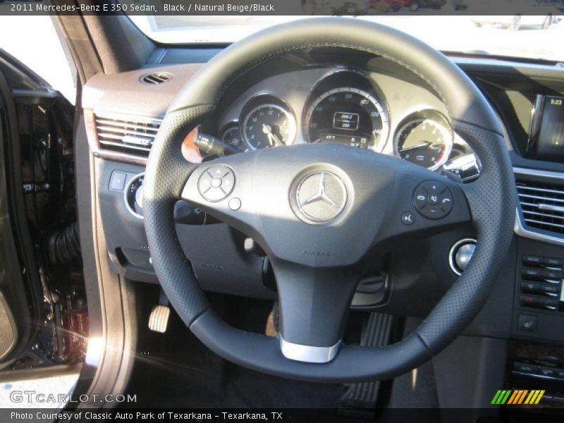 Black / Natural Beige/Black 2011 Mercedes-Benz E 350 Sedan